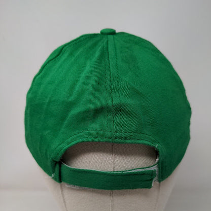 Shamrock Clover Strapback Hat Green One Size Embroidered Adjustable