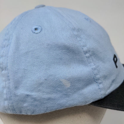 Pepsi Strapback Hat Blue OSFA Adjustable Embroidered Colorblock 6 Panel