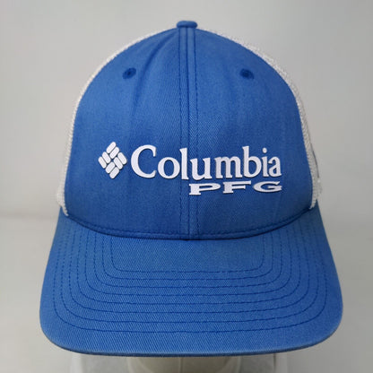 Columbia PFG Fitted Mesh Back Trucker Hat Blue Small/Medium Colorblock