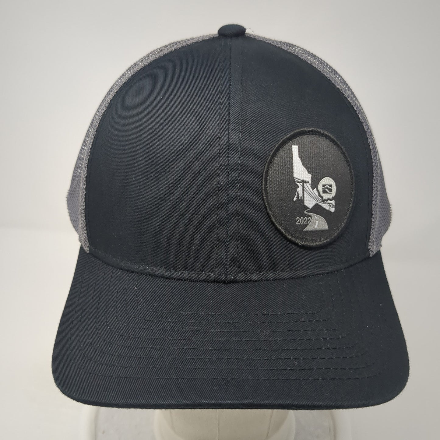 Idaho 2022 Patch Snapback Trucker Hat Black One Size Mesh Back Colorblock