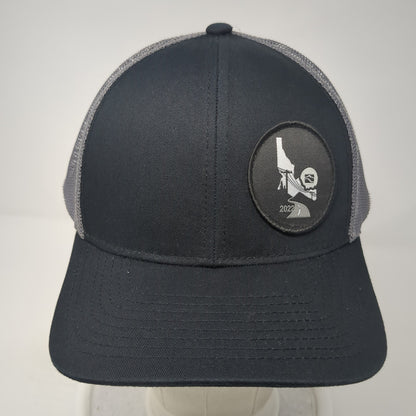 Idaho 2022 Patch Snapback Trucker Hat Black One Size Mesh Back Colorblock