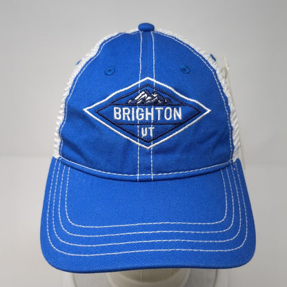 Brighton UT Snapback Trucker Hat Blue OS Adjustable Mesh Back W/Tags Camp David