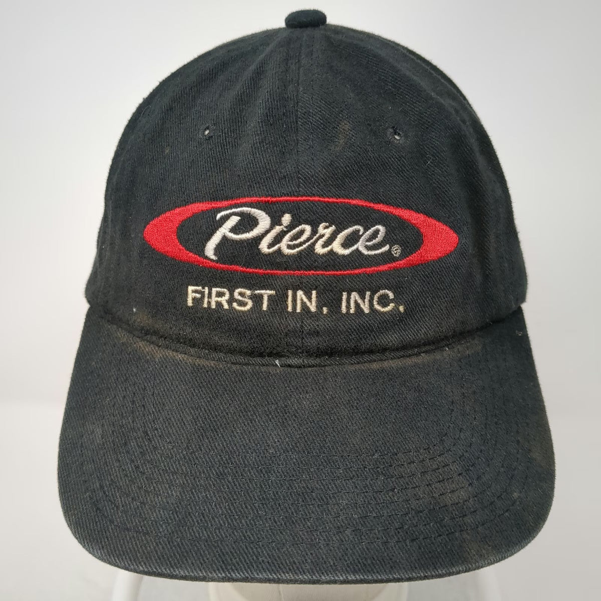 Headliner Snapback Black One Size Hat Pierce First In Inc Cotton Embroidered