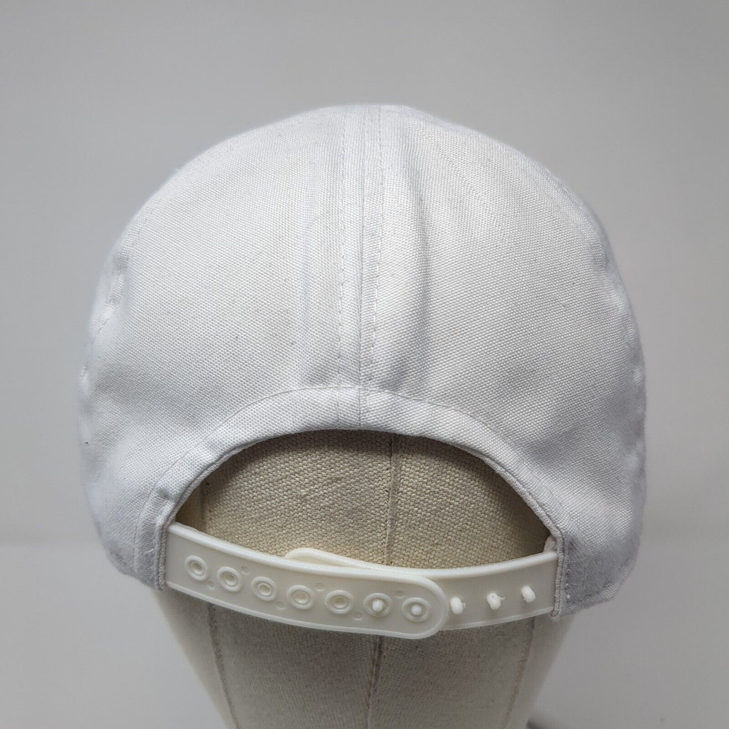 CHF Snapback Hat White One Size Adjustable Solid Embroidered Outdoor
