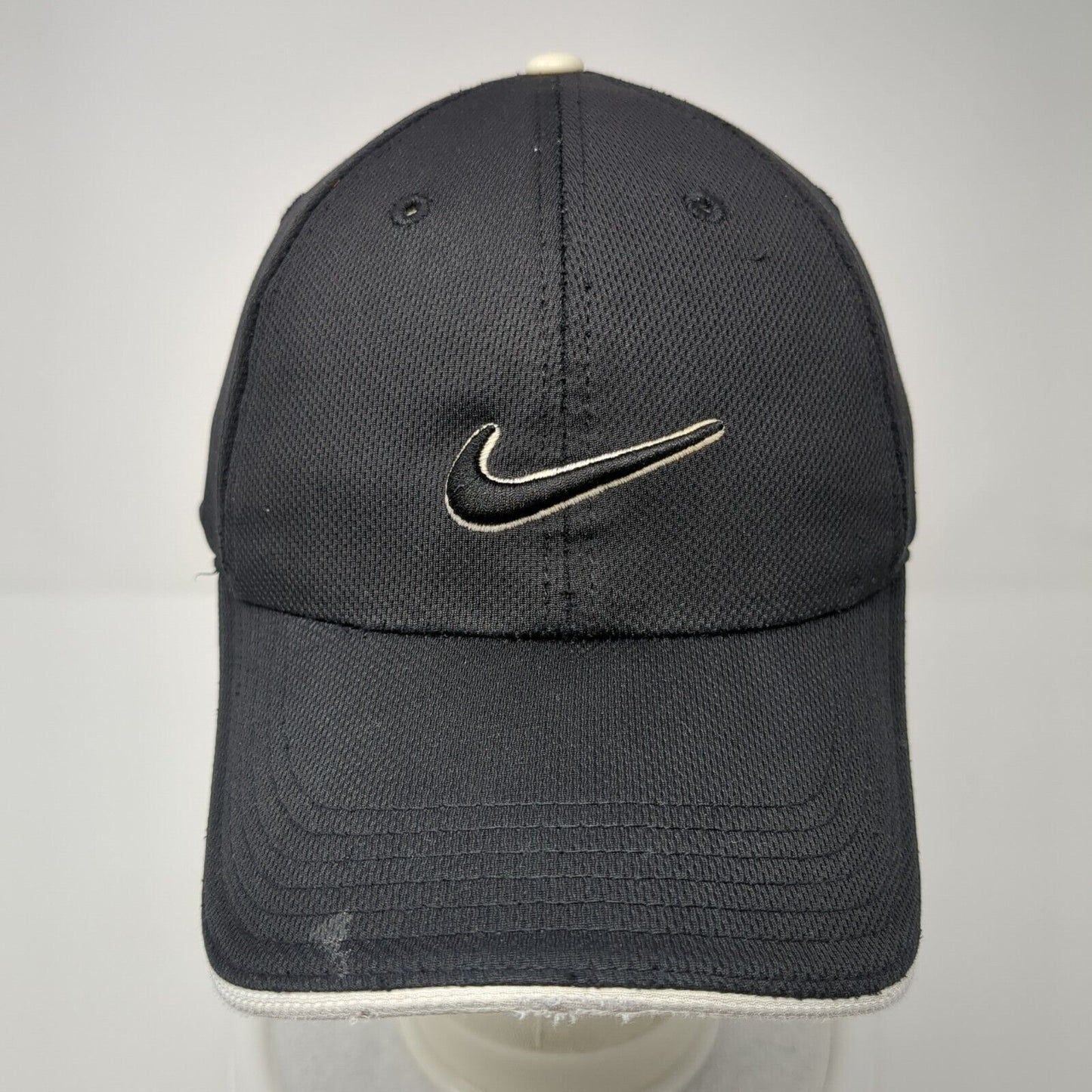 Nike Golf Strapback Hat Black One Size Adjustable Embroidered Swoosh