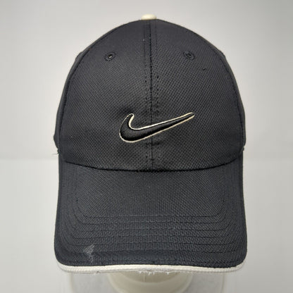 Nike Golf Strapback Hat Black One Size Adjustable Embroidered Swoosh