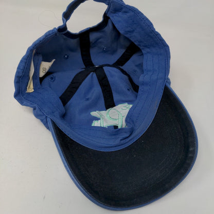 Monogram Slideback Hat Blue One Size Embroidered Adjustable 6 Panel