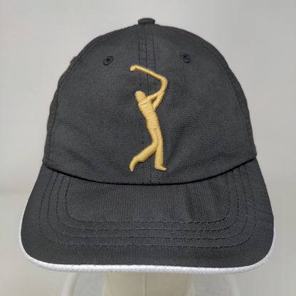 The Players Collection Youth Strapback Hat Black Fits Most Age 5-12 Embroidered