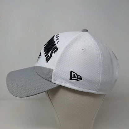 New Era Men's Snapback Hat White Gray 9Forty SuperBowl LIII Patriots Embroidered