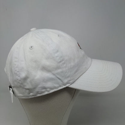 '47 Brand Women's Slideback Hat White OSFA Embroidered Rose Logo Cotton