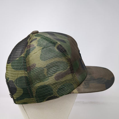 Swingster Trucker Hat Green Camo Vintage Mesh Back STIHL Logo Snapback USA
