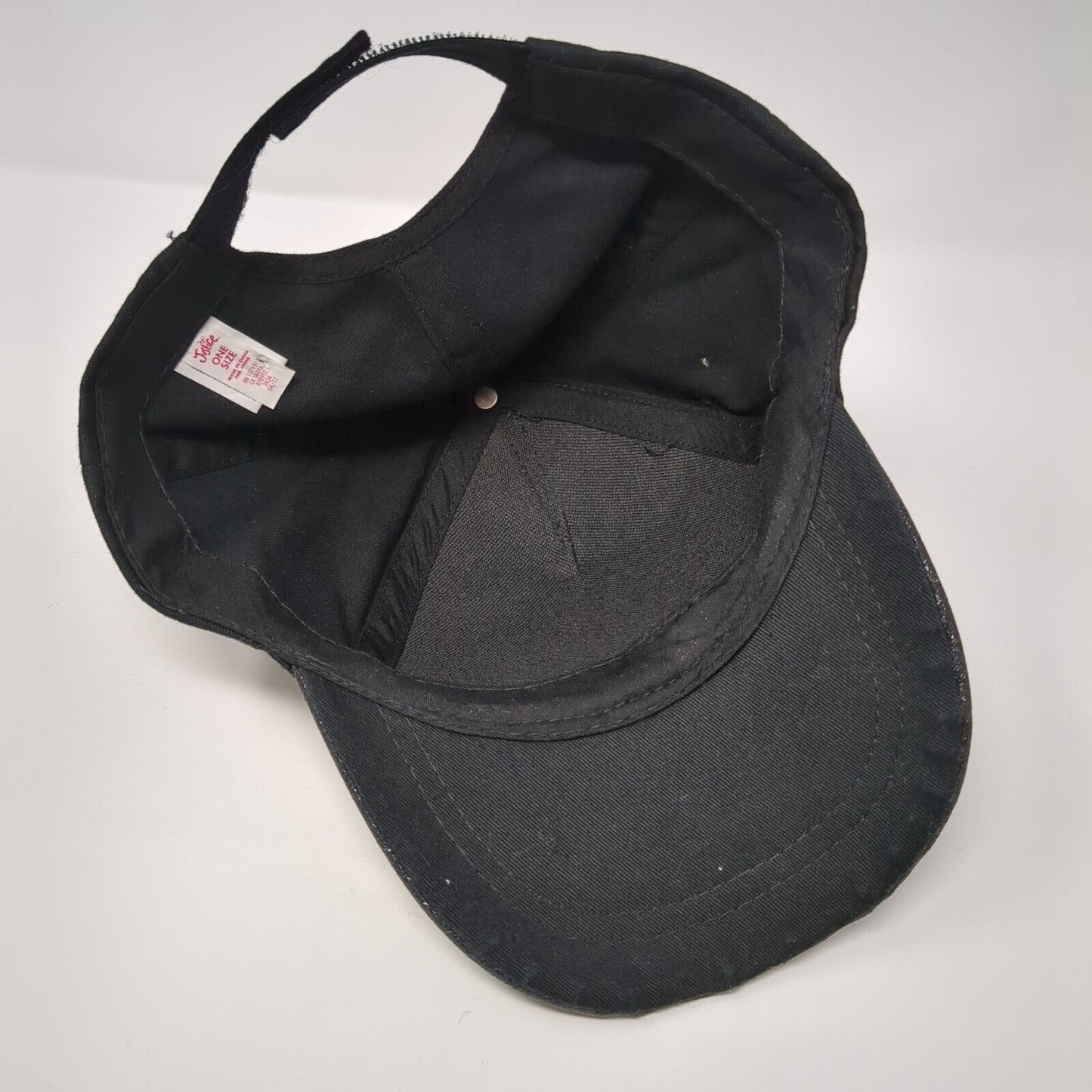 The Princess Strapback Hat Black One Size Solid Adjustable Justice