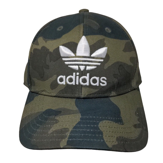 Adidas Snapback Hat Camouflage OSFM Adjustable Embroidered Trefoil 6 Panel