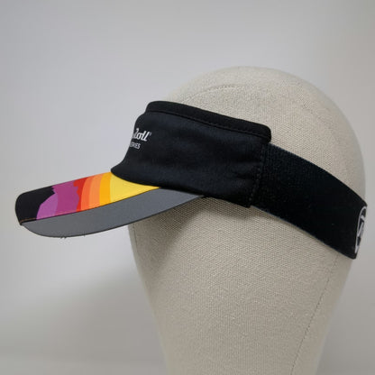 Boco Gear Visor Black One Size Rock n Roll Running Series Sunset Graphic Hat