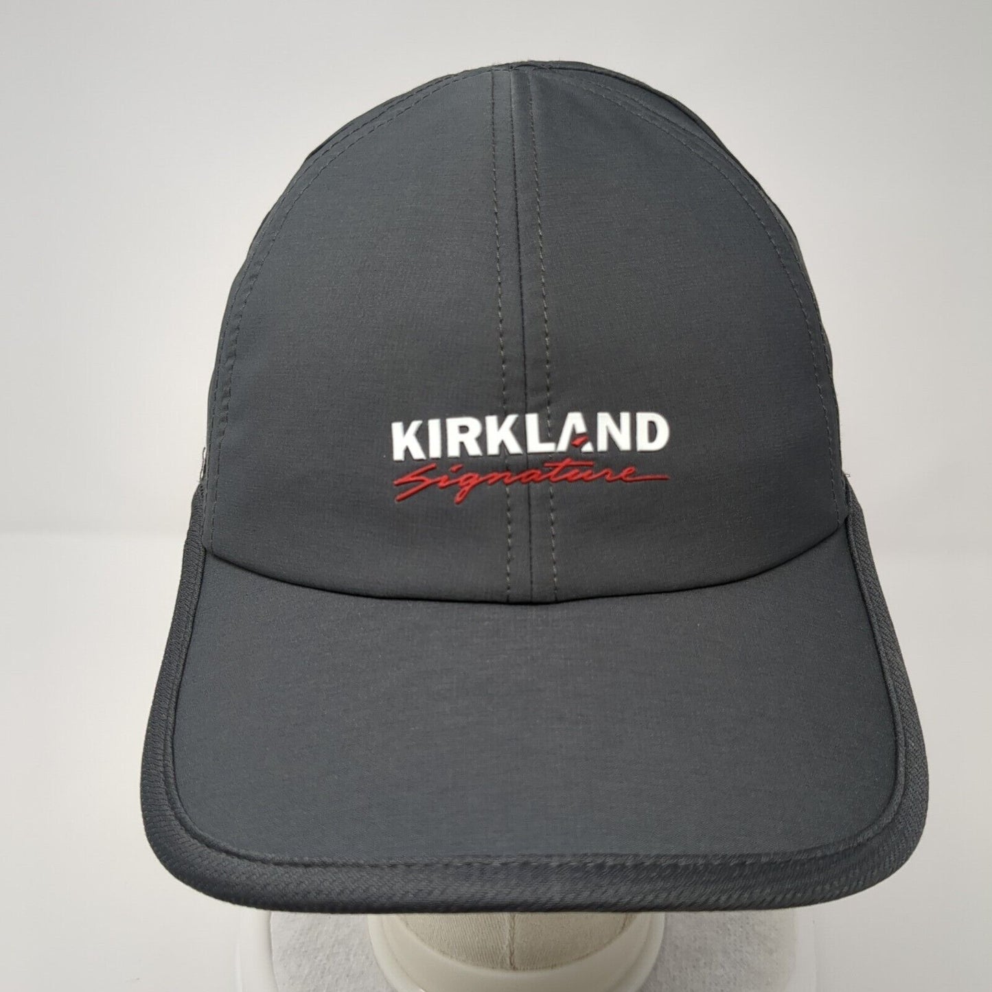 Kirkland Signature Strapback Hat Gray One Size Adjustable Perforated
