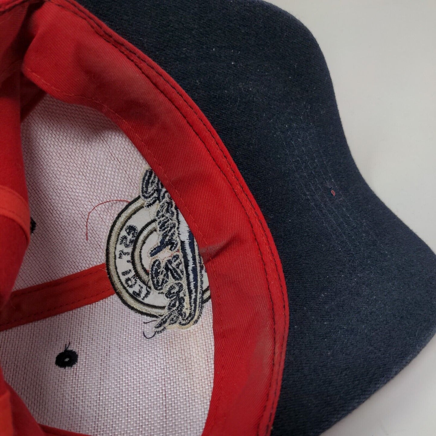 Hard Rock Cafe Paris Fitted Hat Red OSFA Embroidered 6 Panel Vent Holes