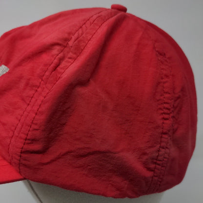 NW Nations Way Slideback Hat Red One Size Embroidered Leather Strap