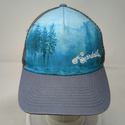 Ouray Sportswear Trucker Hat Blue Gray One Size Spindarella Bicycle Forest Mesh