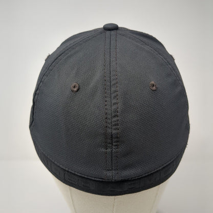 Under Armour Logo Fitted Hat Black M/L Stretch Solid 6 Panel Outdoor