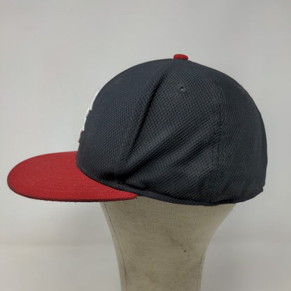 New Era Men's Fitted Hat Blue Size 7 3/8 Embroidered Boston Red Sox Logo