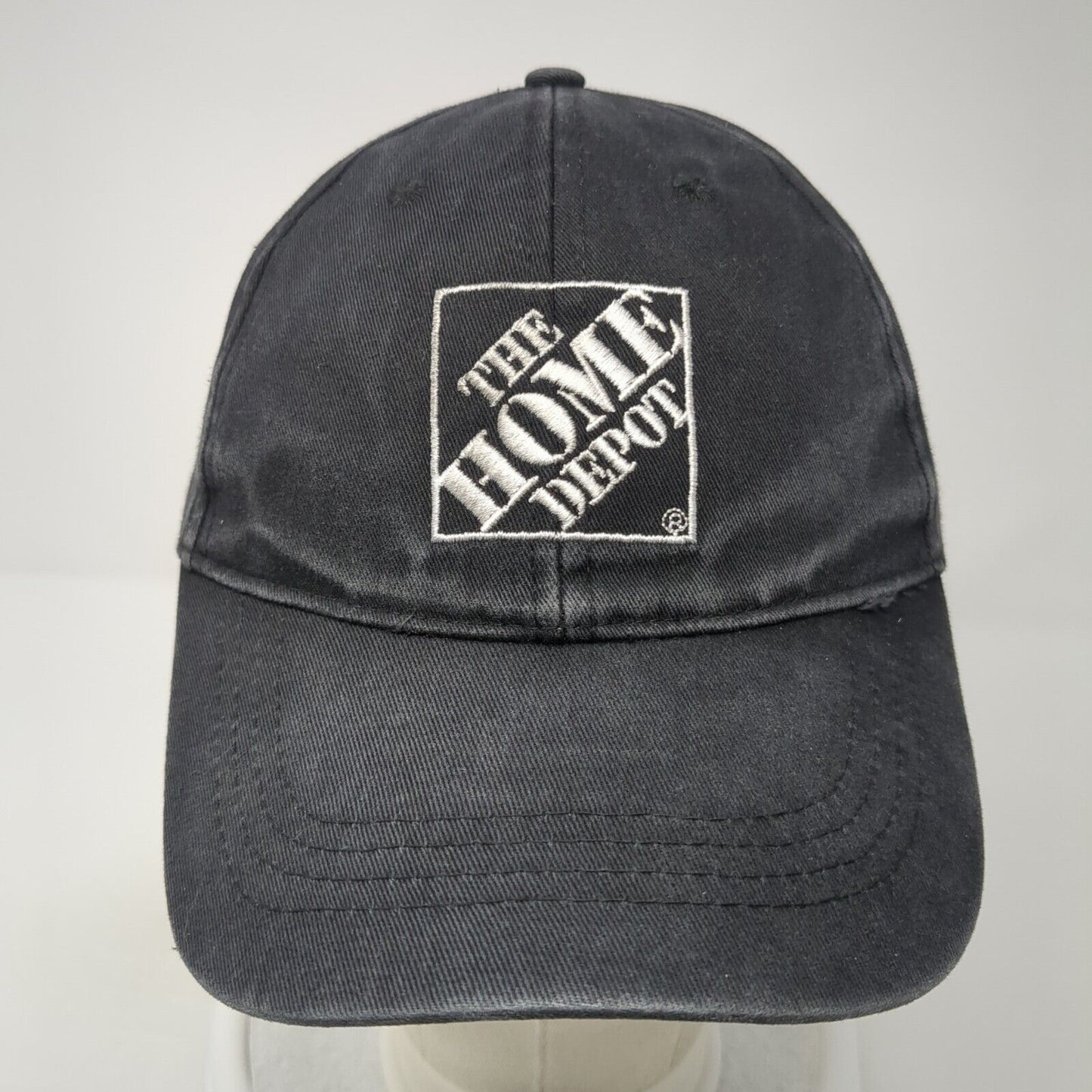 The Home Depot Slideback Baseball Cap Black One Size Adjustable Embroidered