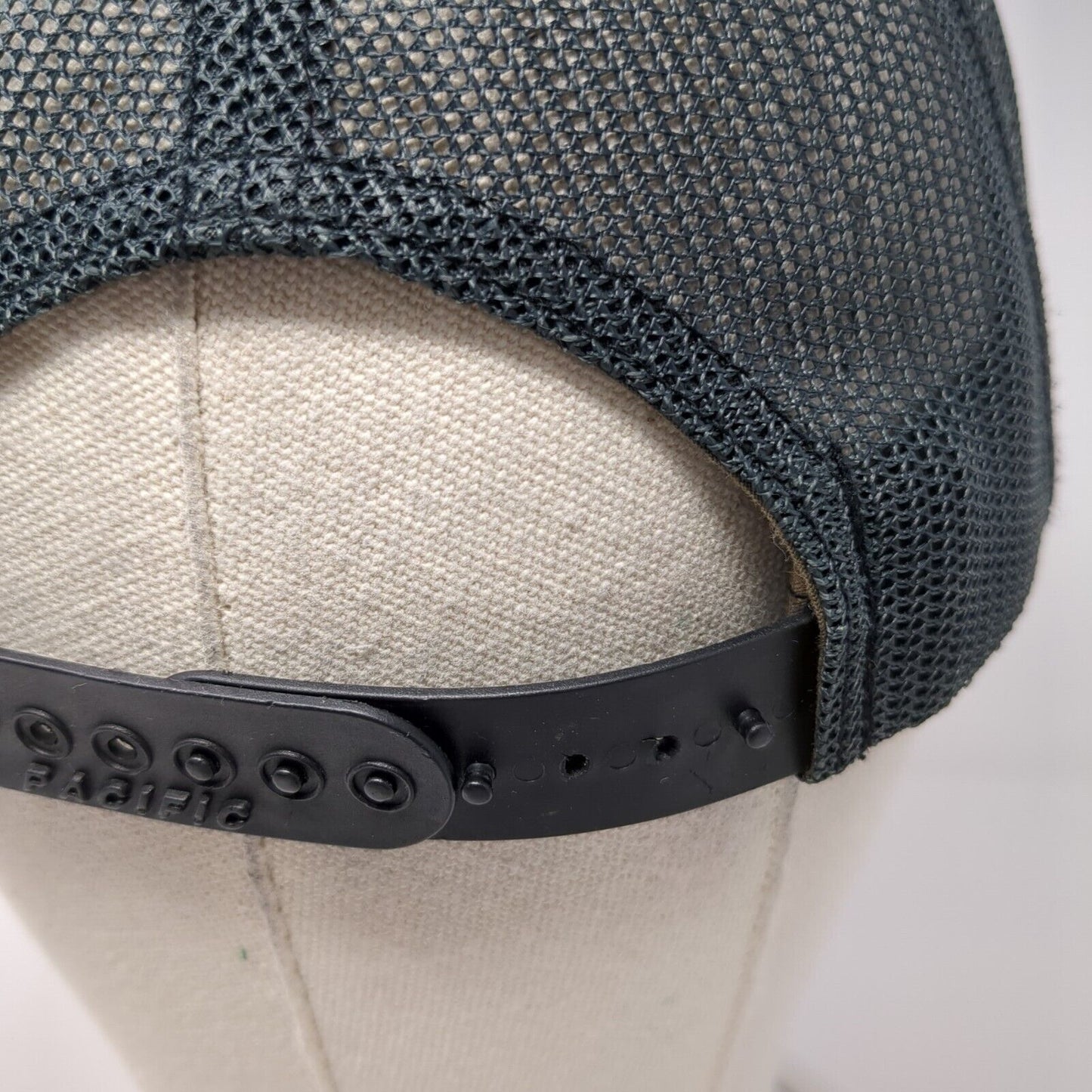 Our Town Snapback Trucker Hat Gray OS Adjustable Mesh Back Pacific Headwear
