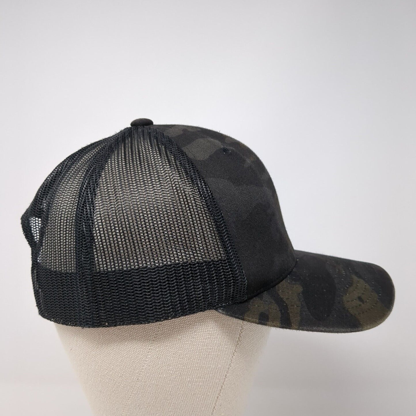 The Classics Yupoong Snapback Trucker Hat Camouflage OS Adjustable Mesh Back