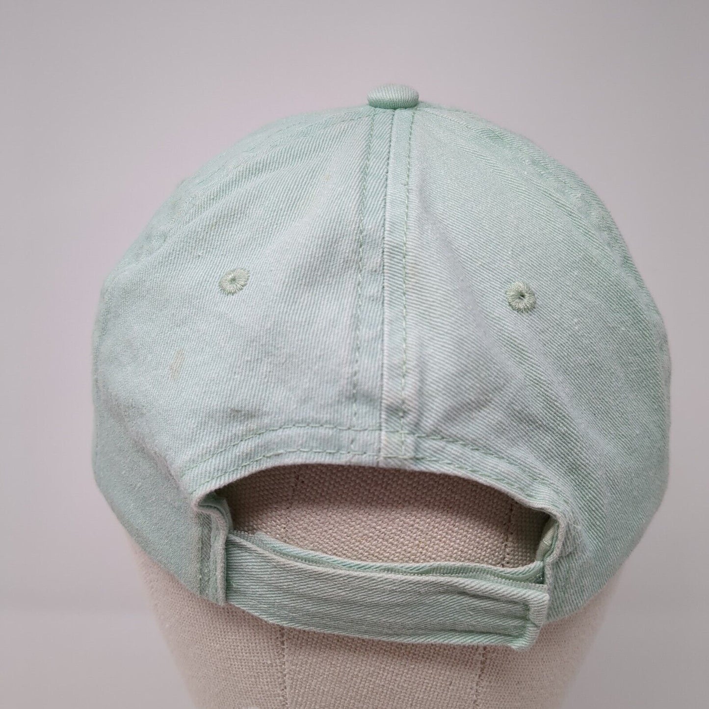 Unbranded Strapback Hat Blue One Size Adjustable Blank Solid Vent Holes