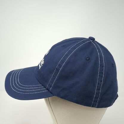 Allstate Logo Baseball Cap Blue One Size White Contrast Stitching Strapback Hat