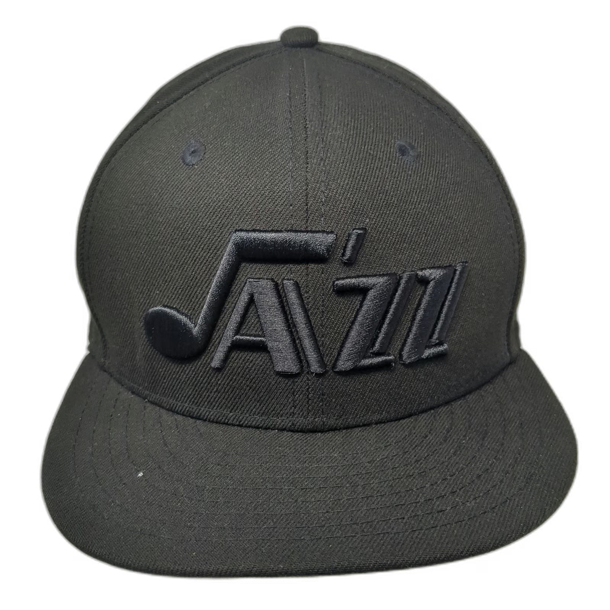 Utah Jazz NBA New Era Snapback Hat Black One Size HWC Nights Flat Brim 9FIFTY