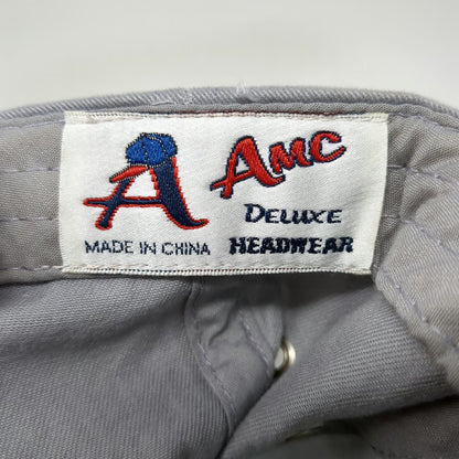 AMC Blue Flame Muffler Centers Logo Hat Gray One Size Baseball Cap Slideback