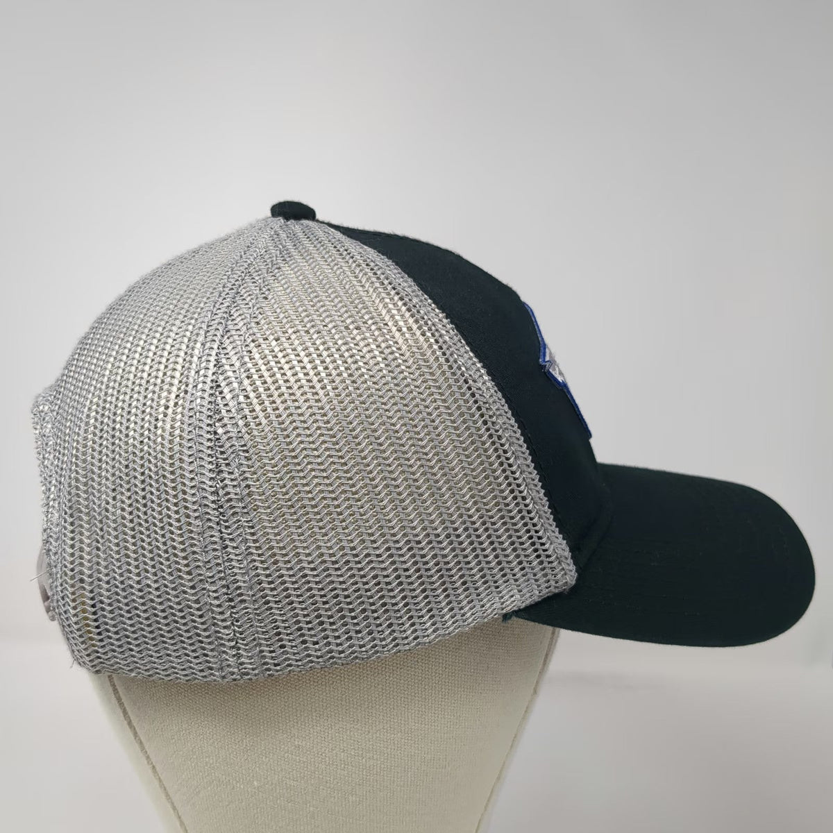 OTTO Trucker Hat Black One Size Millbrook Gas Patch Mesh Snapback Workwear Cap