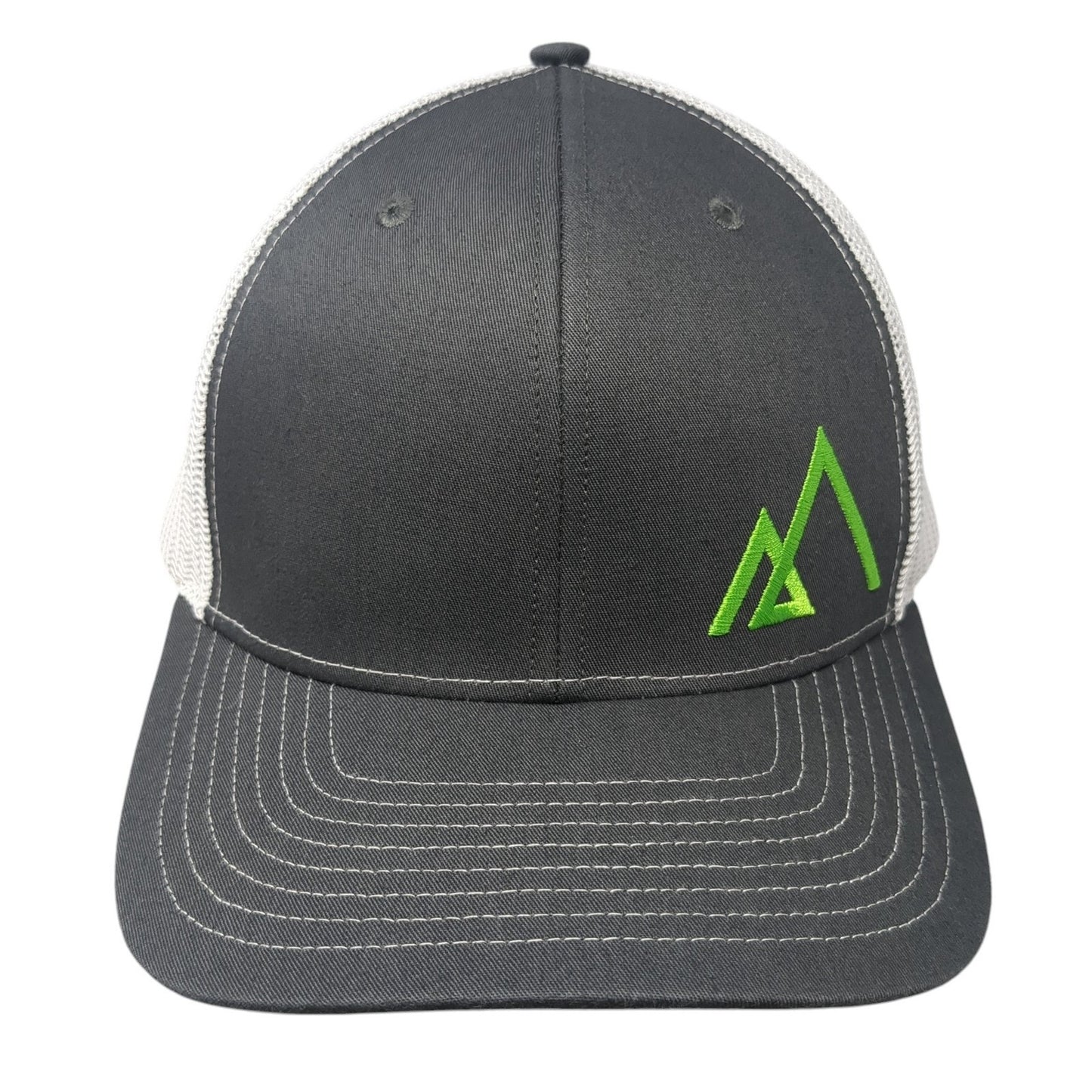 Empire Snapback Trucker Hat Gray One Size Adjustable Mesh Back Name Brand