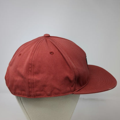 Vans 5 Panel Red One Size Snapback Flat Brim Logo Patch Hat No. 66 Skateboarding