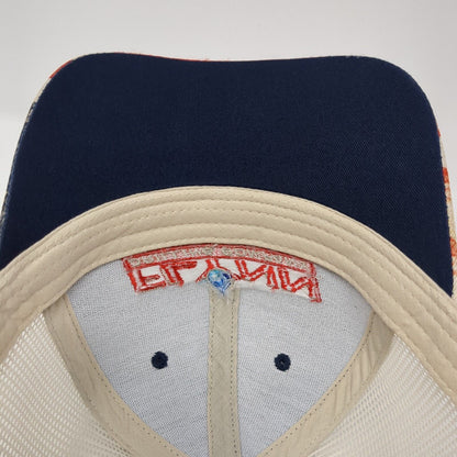 Flynn Drilling Company Snapback Trucker Hat Multi OS Adjustable Patriotic Mesh