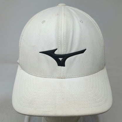 Mizuno Baseball Cap White Gray One Size Flexfit 110 Perforated Strapback Hat
