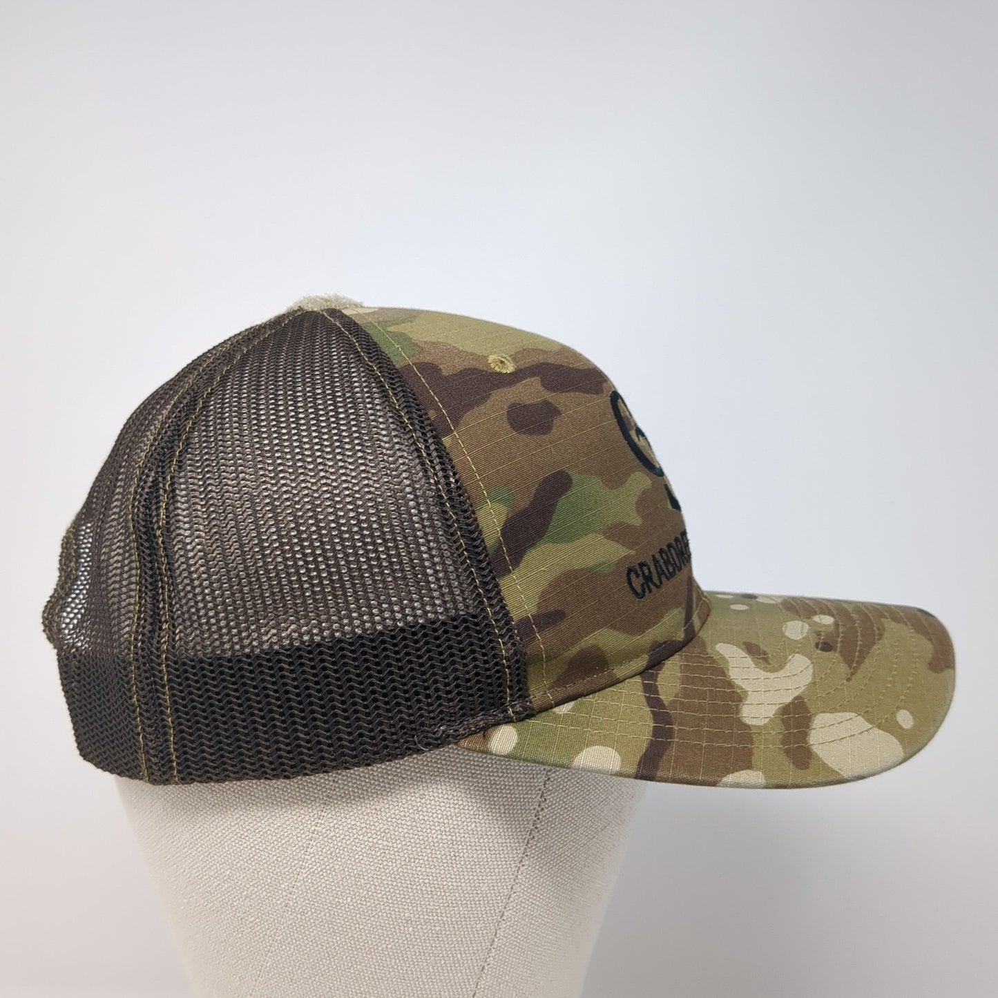 Crabdree Concrete LLC Snapback Trucker Hat Multi One Size Camouflage