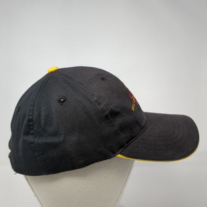 Budweiser Slideback Hat Black One Size Adjustable Embroidered 6 Panel Cotton