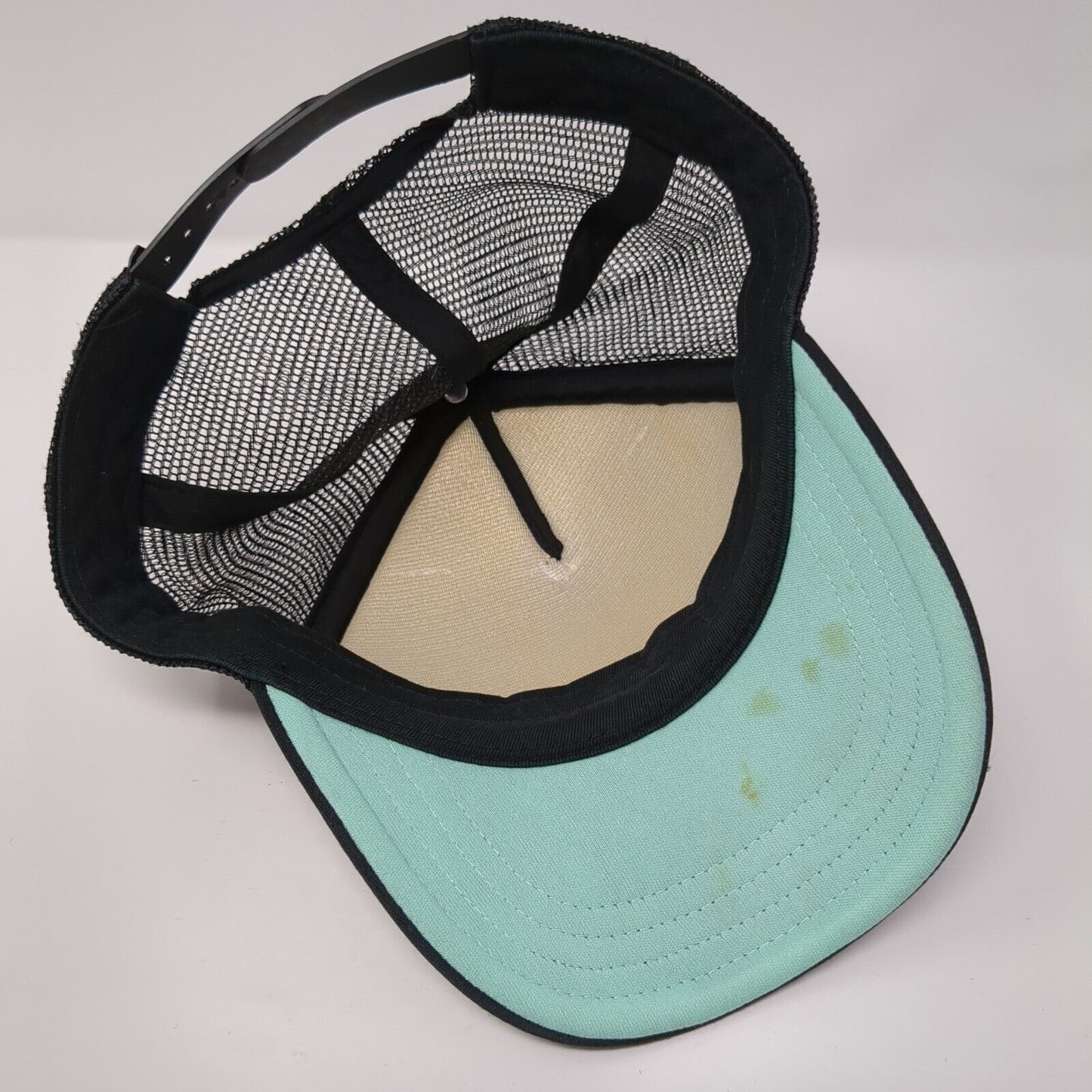 Aloha Hawaii Snapback Trucker Hat Black One Size Adjustable Mesh Back 6 Panel