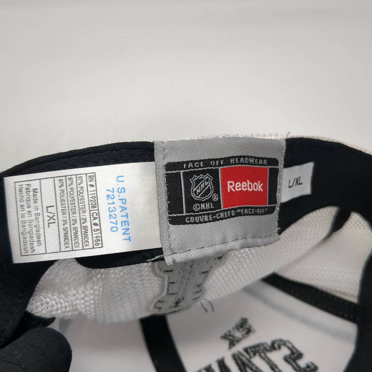 Reebok Los Angeles Kings NHL Hat White XL Mesh 2012 2014 Stanley Cup Champions
