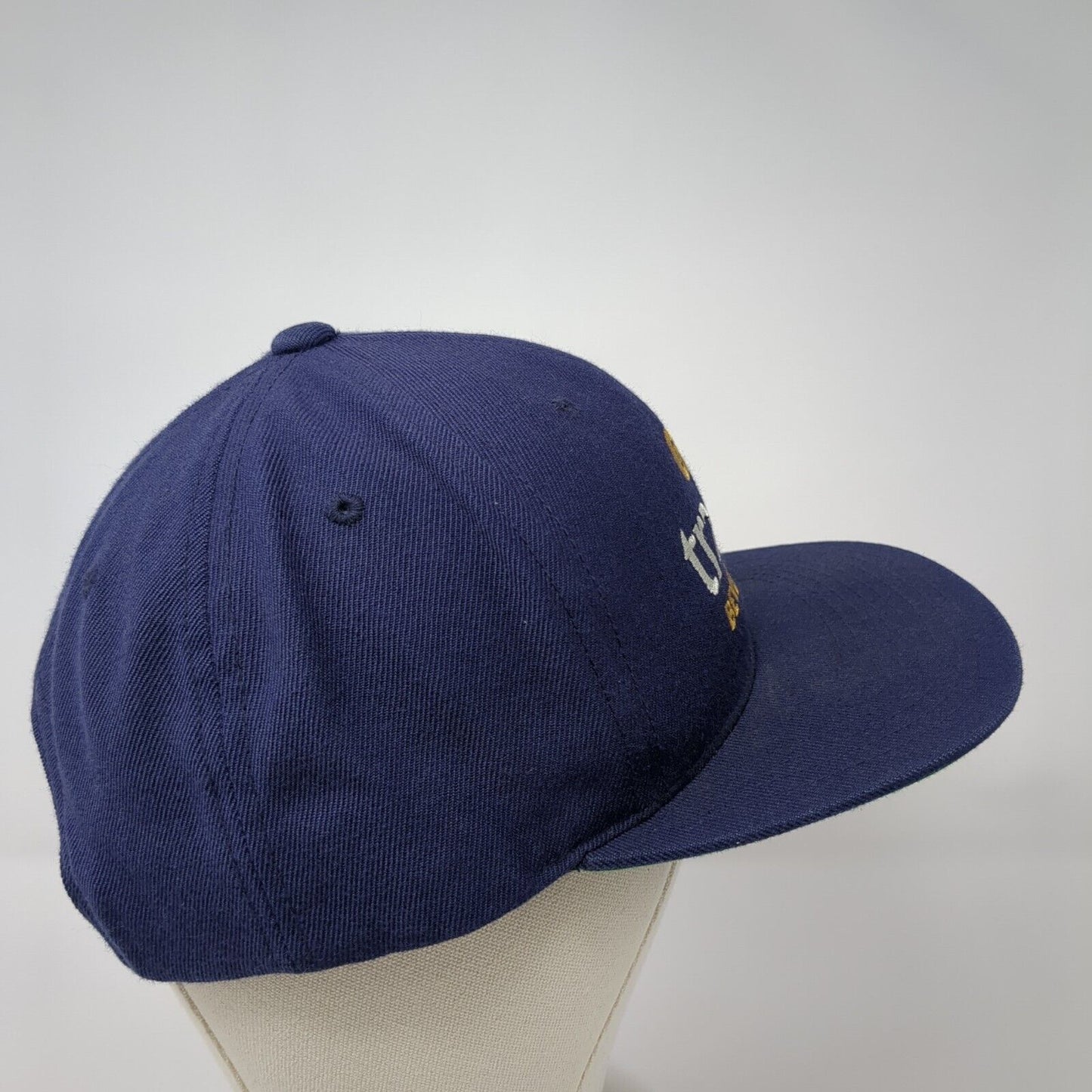 Tractor Beverage Co. Snapback Hat Blue One Size Adjustable Classics Yupoong