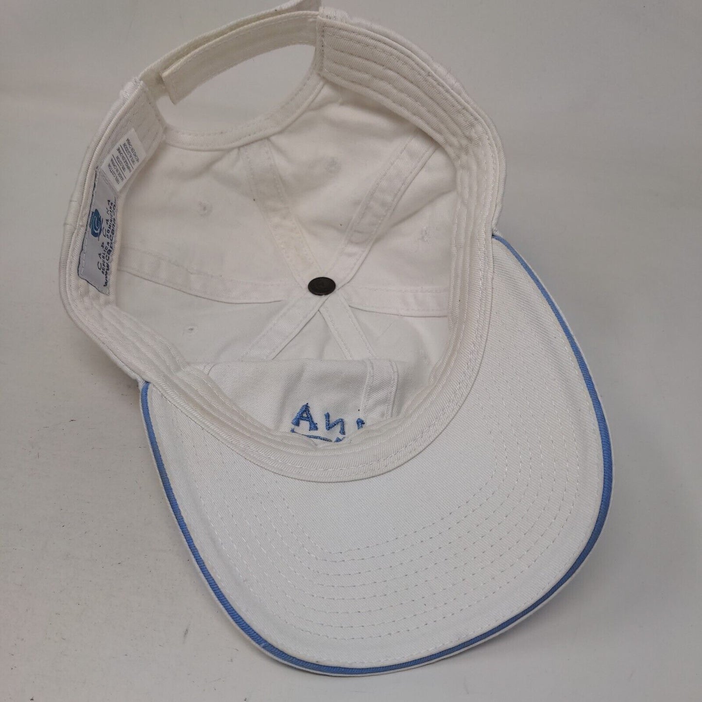 Marina Cap Cana Republica Dominicana Strapback Hat White OSFM Embroidered