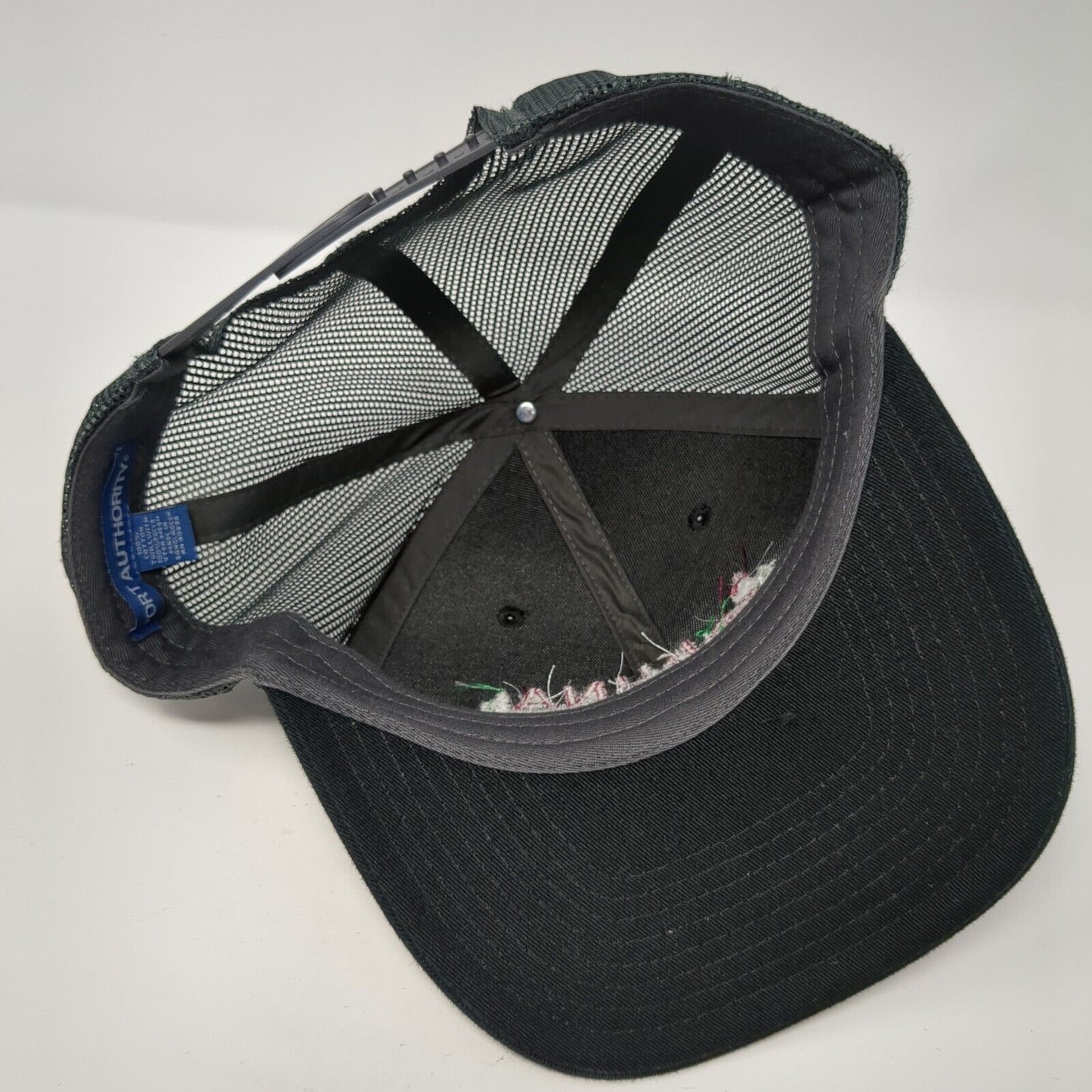 Kuna Dental Snapback Trucker Hat Black One Size Mesh Back Port Authority