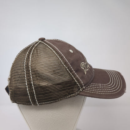 River Ranch Resort River Outfitter Trucker Hat Brown OS Adjustable Outdoor Cap