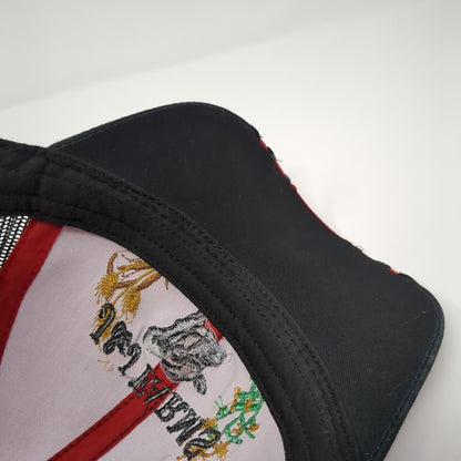 J&J Farms Estelline, SD Strapback Trucker Hat Red One Size Mesh Back
