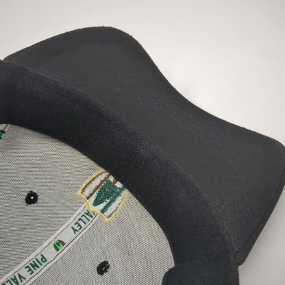Pine Valley Baseball Cap Black XL Mesh Fitted Pine Tree Logo Hat Embroidered