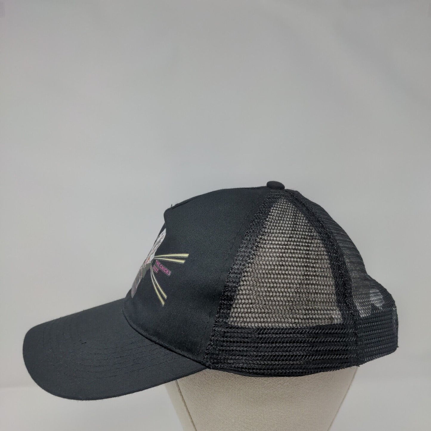 The Chicks 2022 Snapback Mesh Back Trucker Hat Black OSFM Otto