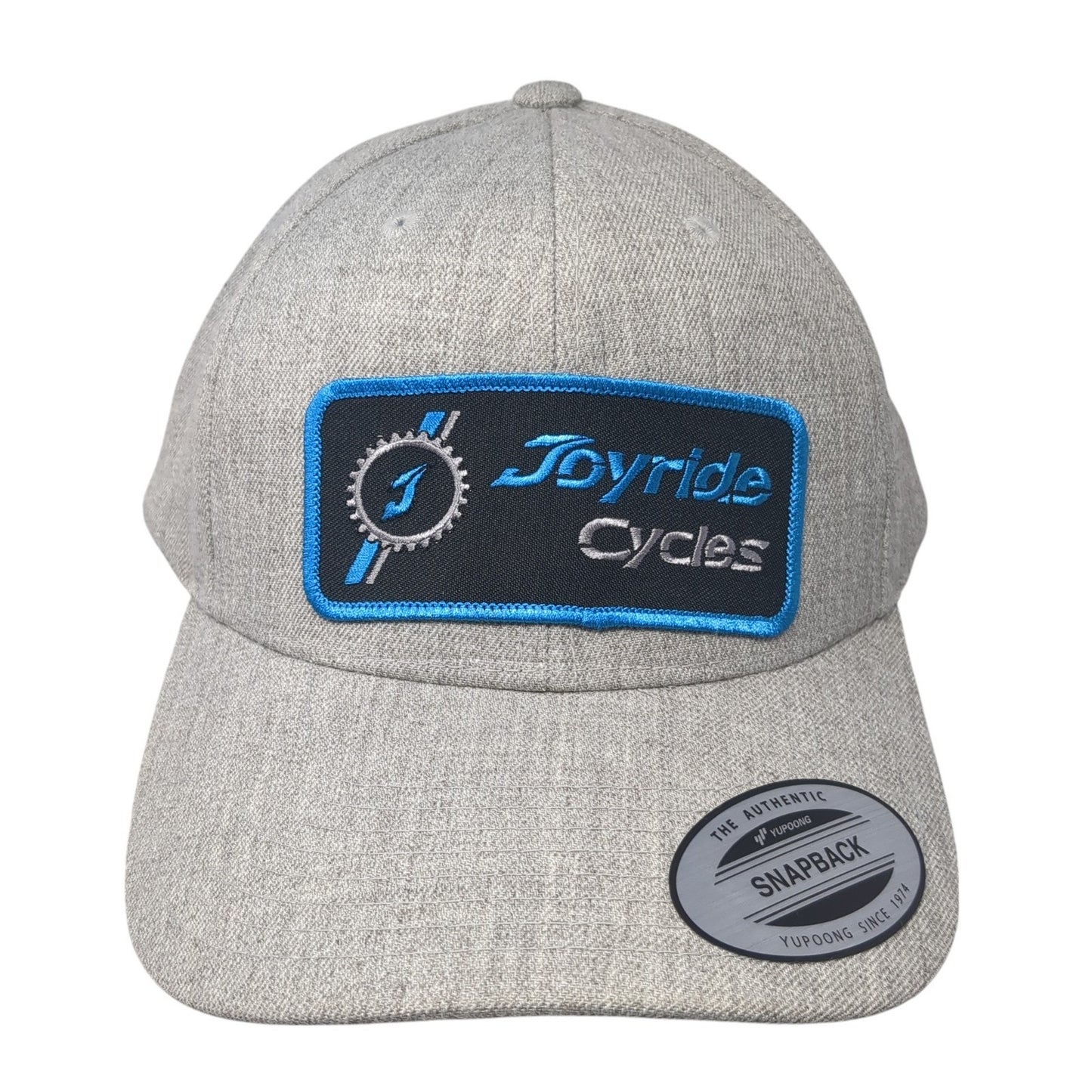 Joyride Cycles Snapback Hat Gray One Size Adjustable The Classics Yupoong