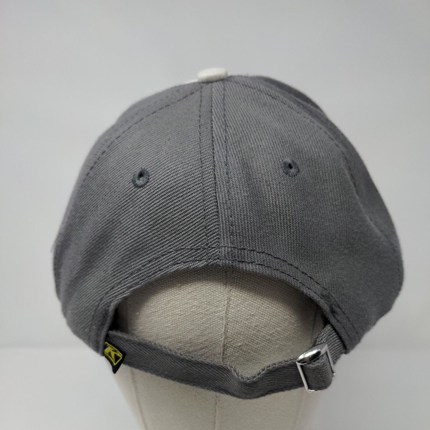 Klim Slideback Hat Gray One Size Adjustable Embroidered Vented Holes Polyester
