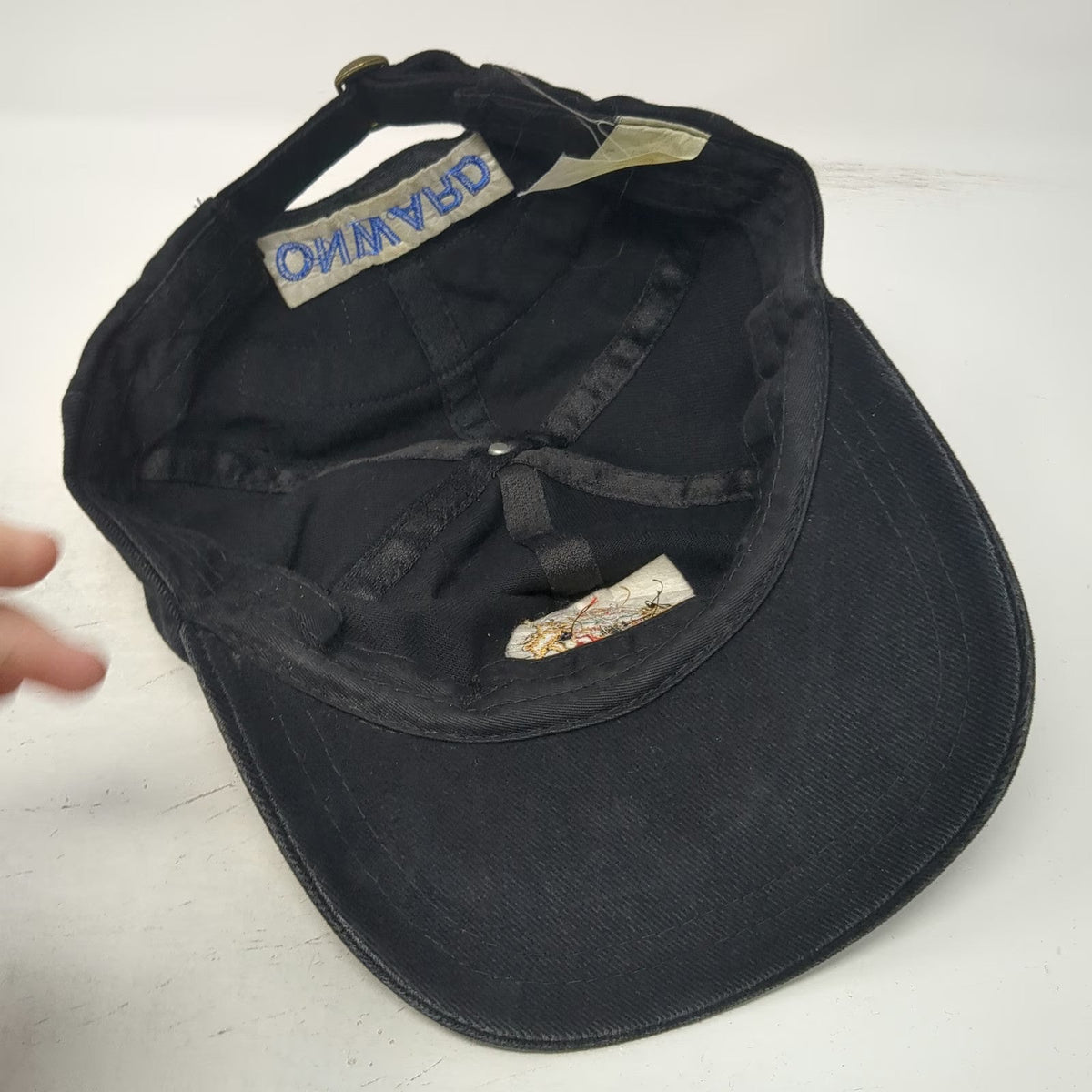 Black Baseball Cap One Size Kings Own Calgary Regiment Canada Slideback Hat